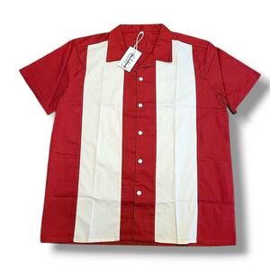 Anchor MSJ Rockabilly 50's Style Cotton Men's Shirt Size Large,‎ New With Tag
